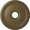 Ekena Millwork Diane Ceiling Medallion (Fits Canopies up to 5 3/8"), 18"OD x 3 5/8"ID x 1 1/8"P, Mississippi Mud CM18DIMMF - alternate 1